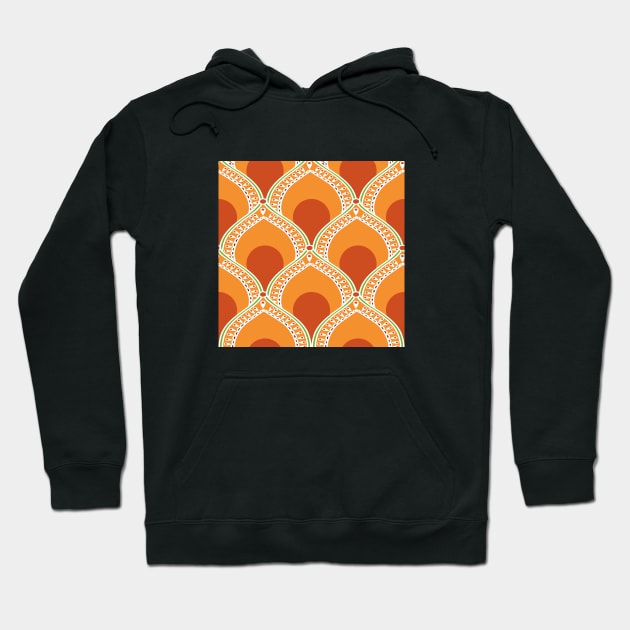 Scales ornament pattern Hoodie by YuliiaLestes